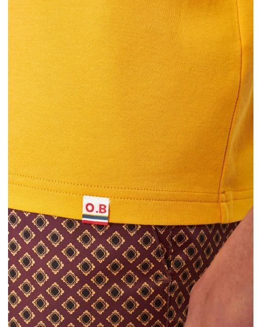 Orlebar Brown Yellow T-Shirt À Logo Brodé for men