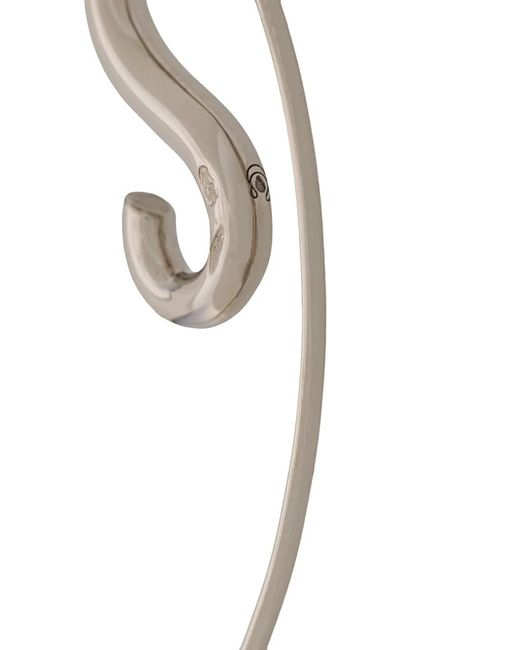 Charlotte Chesnais White 18Kt Petit Hook Diamond Single Earring