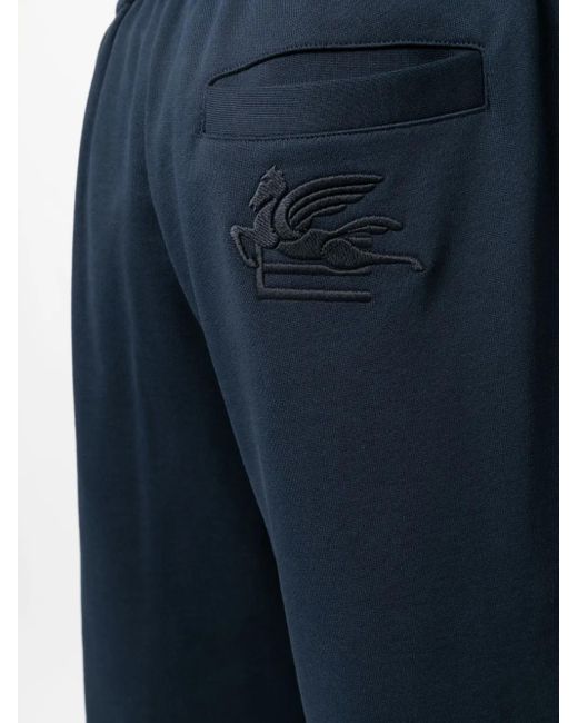 Etro Blue Jersey Track Pants for men