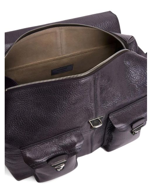 Lemaire Black Week-End Gear Leather Shoulder Bag