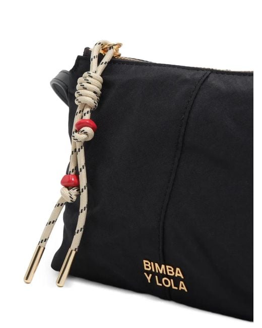 Bimba Y Lola Black Knotted Strap Satchel Bag