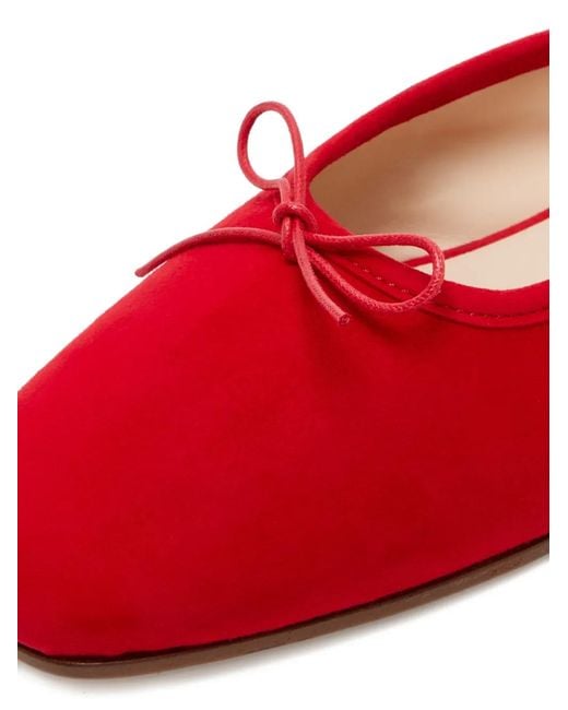 SOPHIQUE Red Poesia Bow-Detail Mules