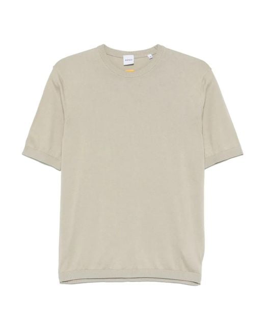 Aspesi Fein gestricktes T-Shirt in White für Herren