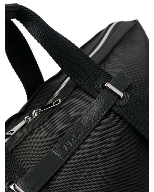 Furla Black Large Giove Cordura Tote Bag