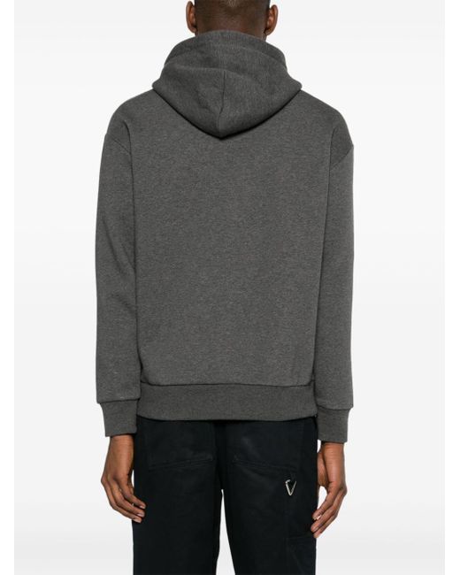 Sudadera con capucha y logo bordado Calvin Klein de hombre de color Gray