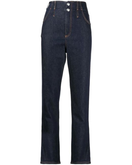 Philosophy Di Lorenzo Serafini Blue Denim Straight-Leg Trousers