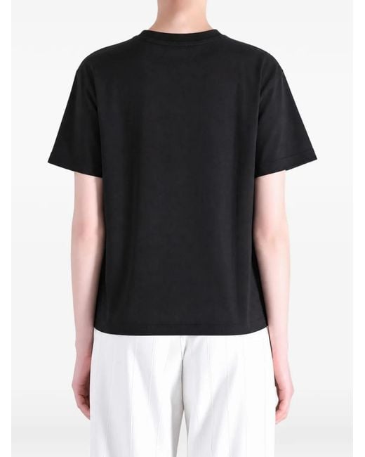 Auralee Black Short-Sleeve T-Shirt