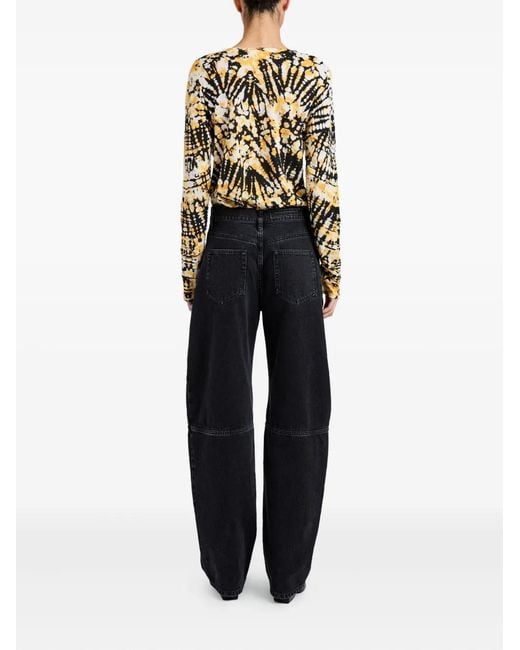 Proenza Schouler Black Mia Long-Sleeve Top