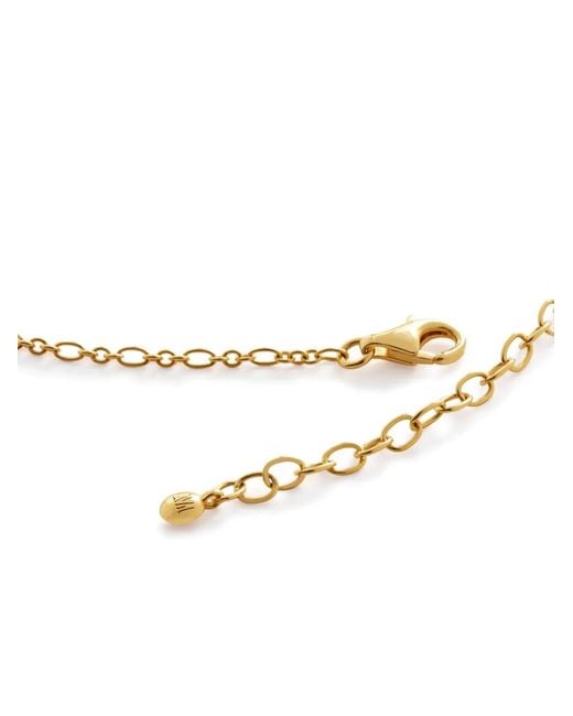 Monica Vinader White 18Kt Vermeil Woven Chain Necklace