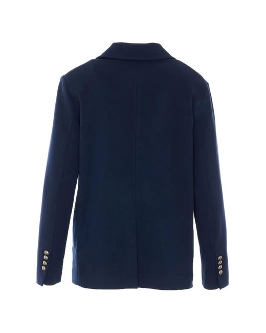 Circolo 1901 Blue Single-Breasted Button Jacket