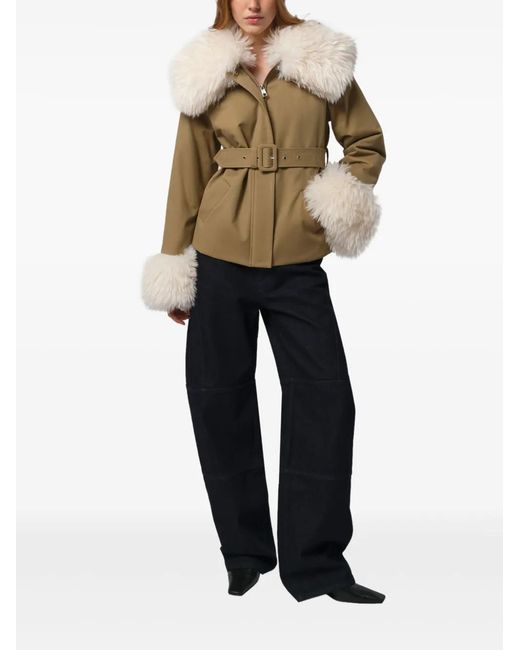 Apparis Natural Parker Belted Jacket