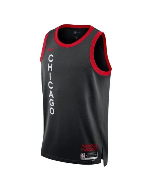 Nike Black Nba City Chicago Bulls Swingman Jersey for men