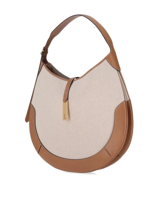 Polo Ralph Lauren White Large Polo Id Shoulder Bag