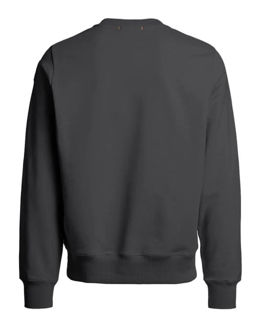 Parajumpers Gray Logo-Patch Sweatshirt for men