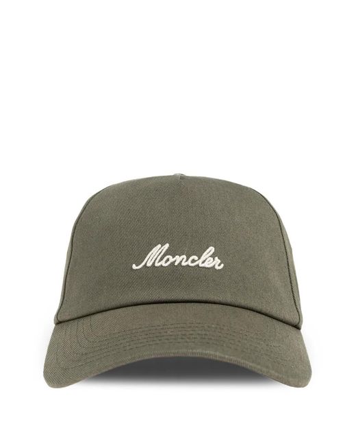 Moncler Green Logo-Embroidered Baseball Cap