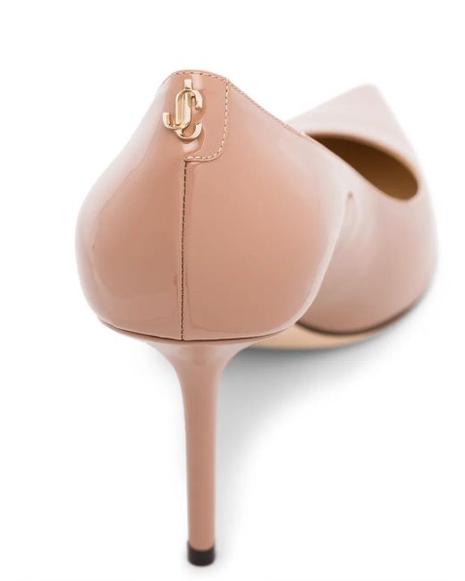 Jimmy Choo Pink Love 85 Patent Leather Pumps