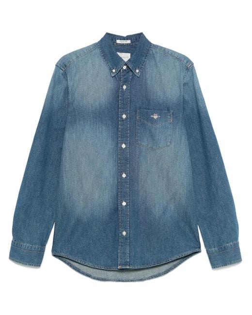 Gant Blue Denim Shirt for men