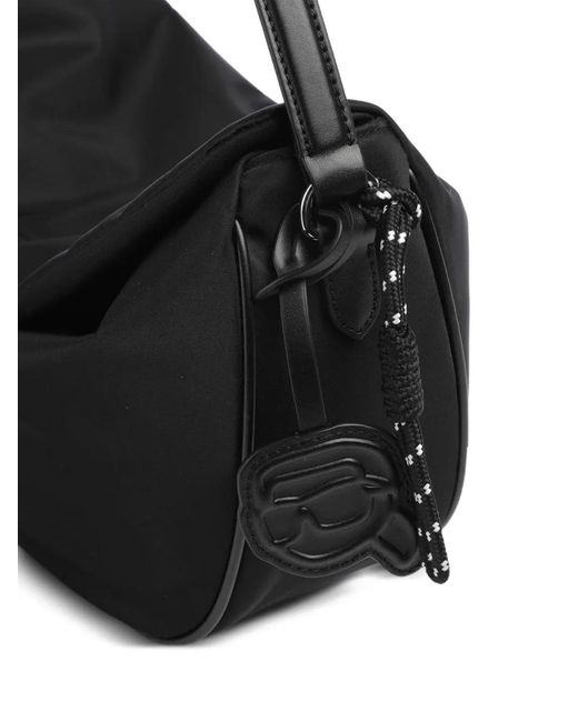 Karl Lagerfeld Black Ikon Shoulder Bag