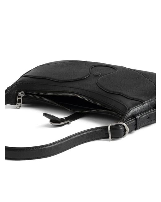 Zadig & Voltaire Moonrise Gewelfde Schoudertas Met Gespdetail in het Black