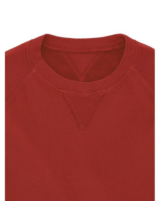 Fortela Red Harvard Raglan-Sleeves Sweatshirt for men