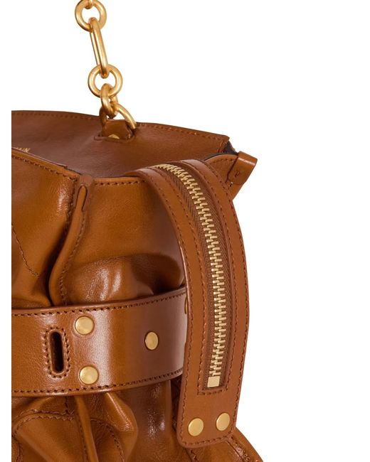Balmain Brown Anthem Shoulder Bag
