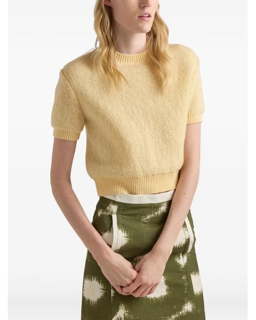 Prada Natural Crewneck Sweater