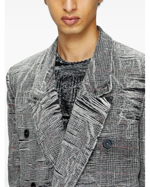 DIESEL Gray Blazer for men