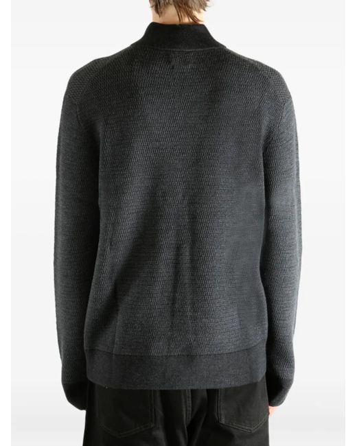 Polo Ralph Lauren Black Zip Mock-Neck Knitwear for men
