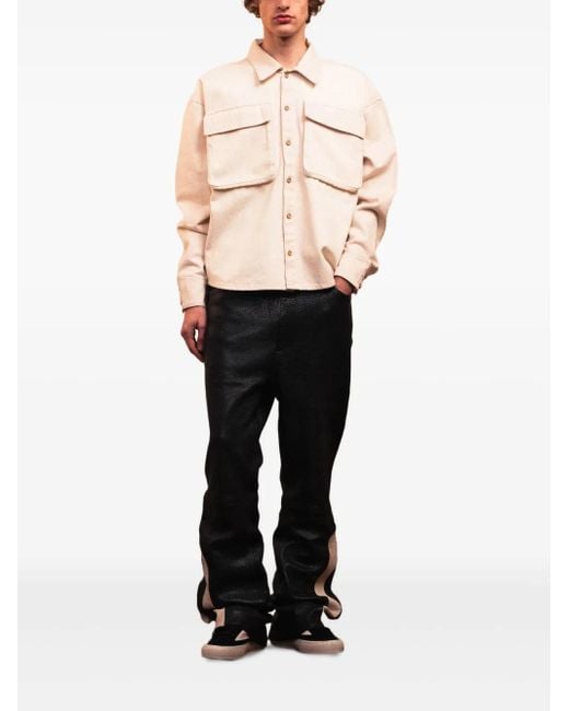 ROUGH Gray Racer Trousers for men