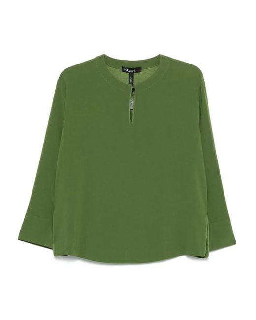 Marc Cain Green Crepe Blouse