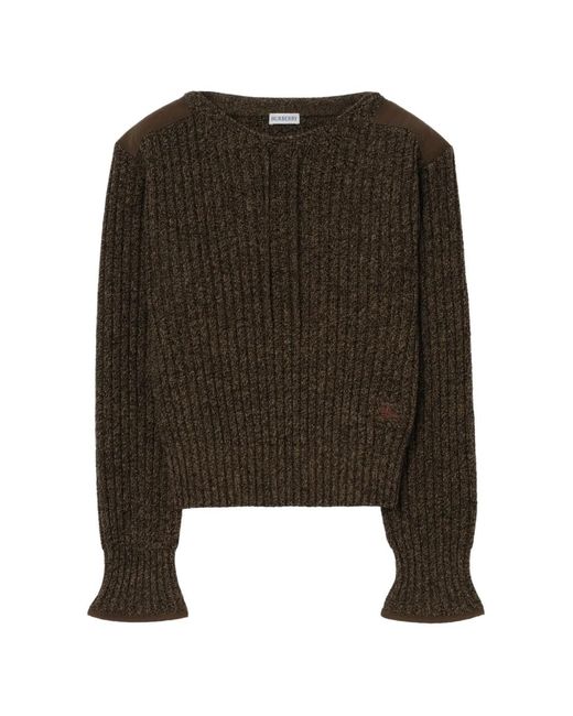 Burberry Black Pullover Mit Schulter-Patch