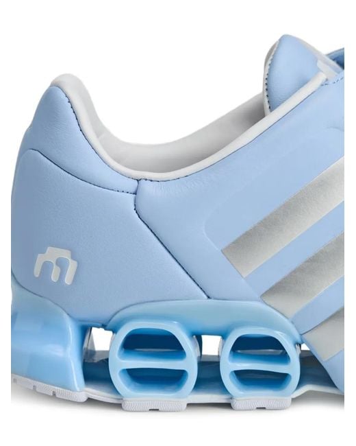 Adidas Blue Baskets Megaride S2 Miaou À Fermeture Zippée