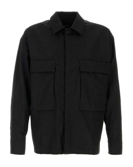 Giacca-Camicia Imbottita di Herno in Black da Uomo