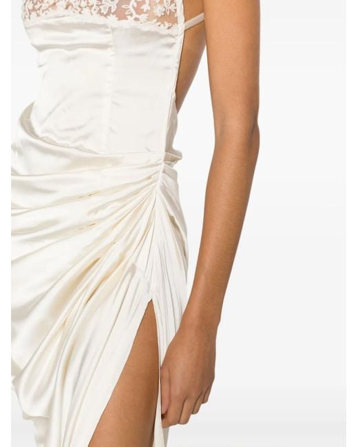 Jacquemus Les Sculpturesコレクション オフホワイト La Saudade Longue Brodée マキシドレス White