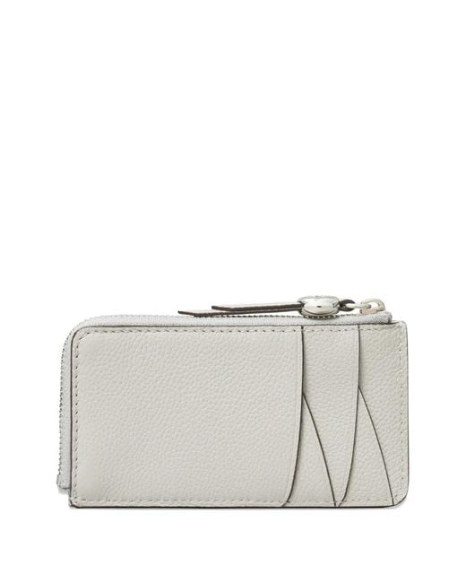 Tory Burch Gray Romy Zip Card Case