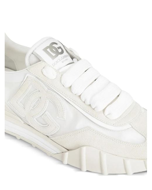 Dolce & Gabbana White Logo-Detail Sneakers for men