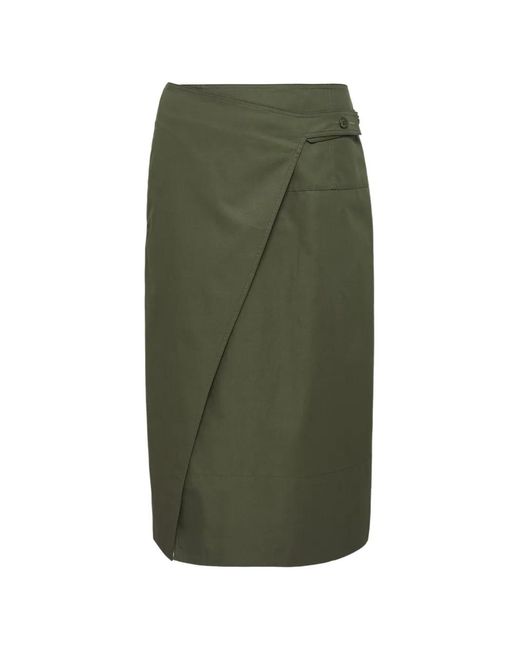 Club21 Green Camille Midi Skirt