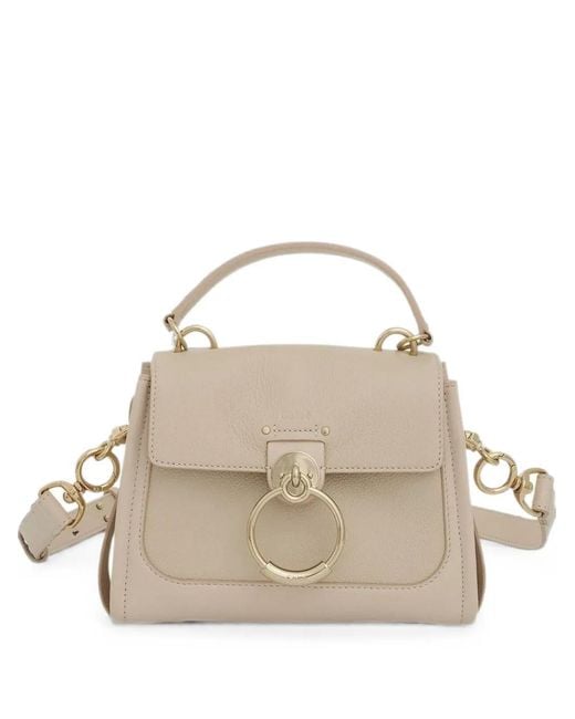 Chloé Metallic Mini Tess Leather Cross Body Bag