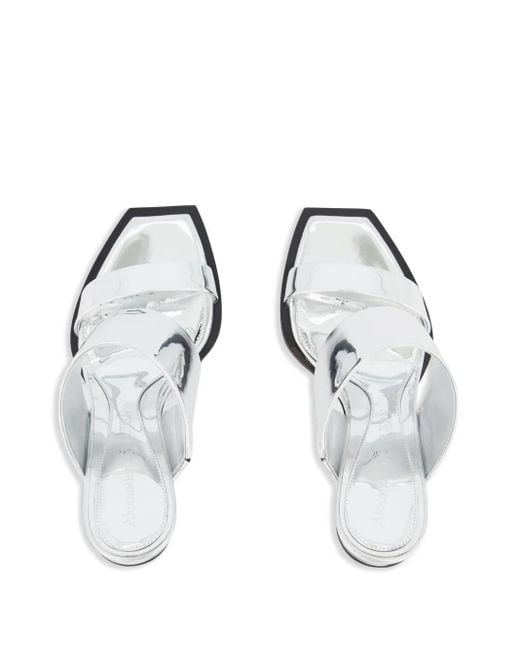 McQueen White Sandals