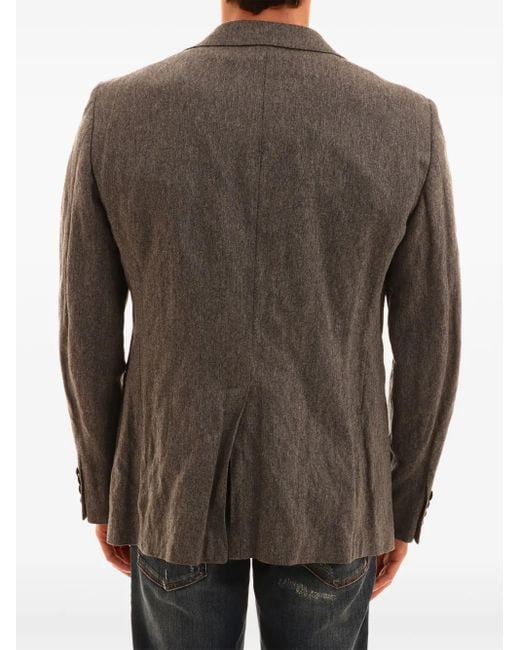 Tonello Gray Single-Breasted Blazer for men