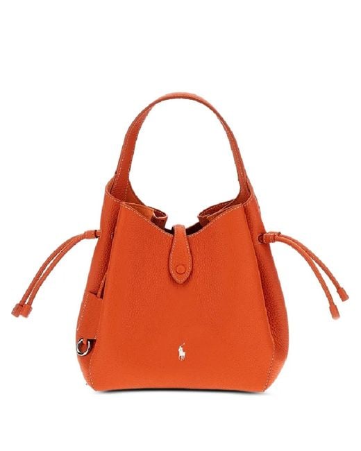 Polo Ralph Lauren Orange Small Polo Play Shoulder Bag