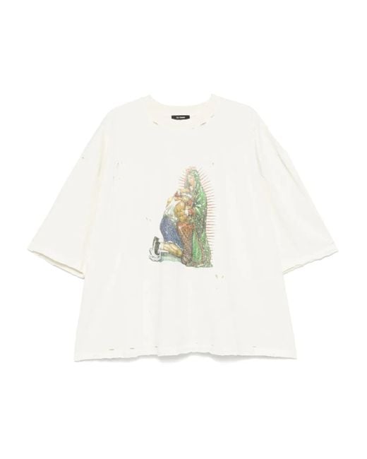 Willy Chavarria White Santa Madre T-Shirt for men