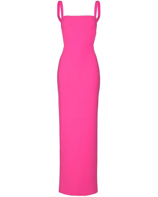 Solace London Pink Crockett Multi-strap Evening Gown