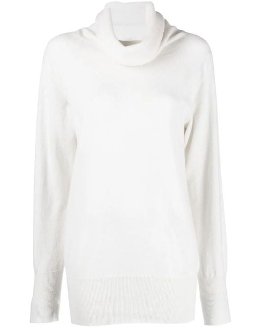 Malo タートルネック カシミアセーター White