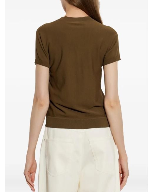 Max Mara Green Finito Short-Sleeve Cardigan
