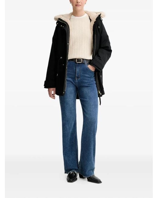 Marc O' Polo Black Drawstring Hooded Jacket