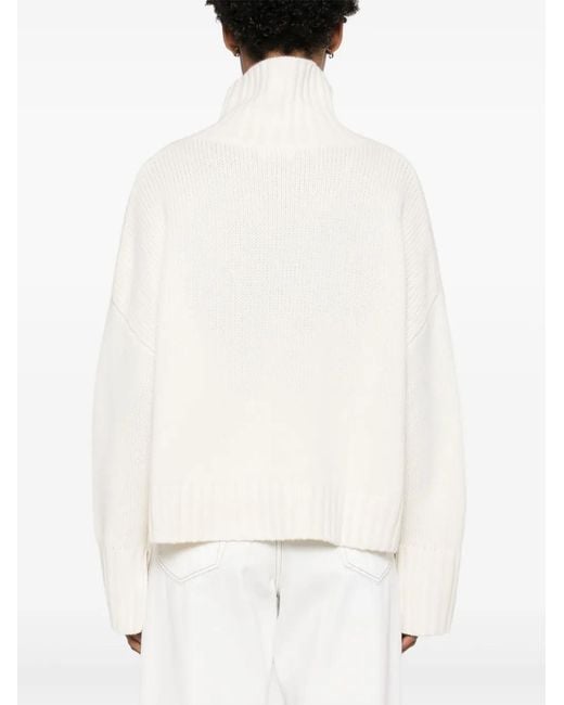 Soft Goat White Cashmere Jumper