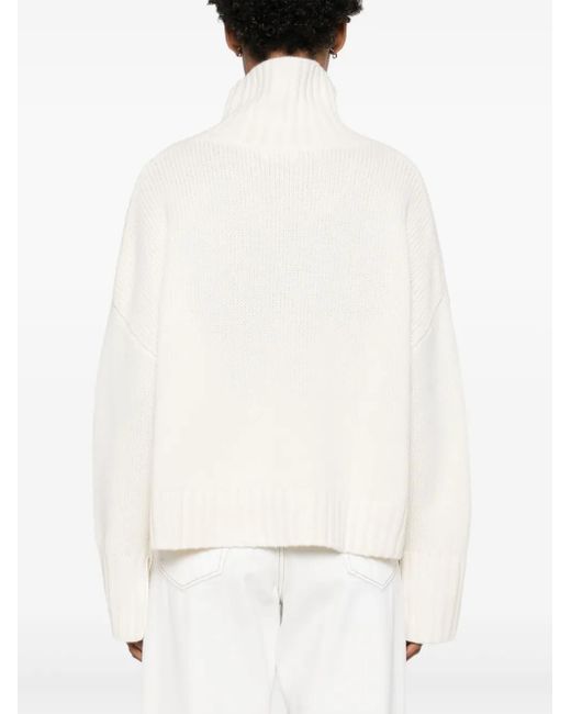 Soft Goat カシミアセーター White