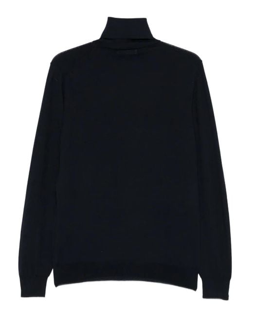 Mauro Ottaviani Blue Turtleneck Wool Sweater for men
