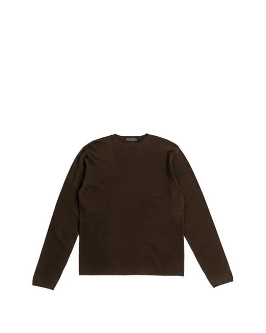 Denis Colomb Brown Crew-Neck Sweater for men